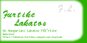 furtike lakatos business card